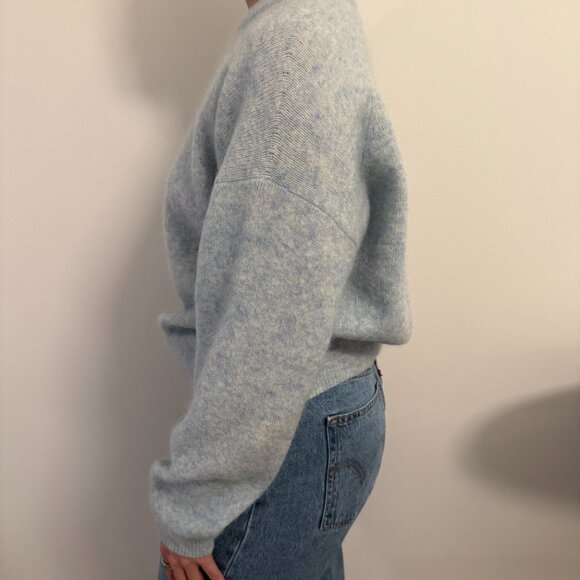 Acne Studios Light Blue Mohair Wool Sweater Size L - Picture 2 of 7